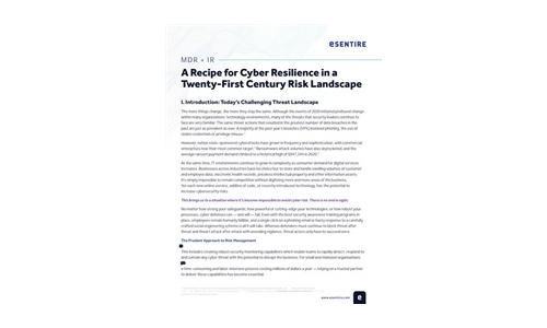 MDR + IR: une recette de cyber-résilience dans un paysage à risque du XXIe siècle