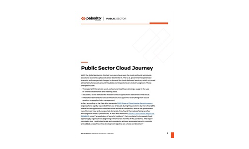 Voyage du cloud du secteur public