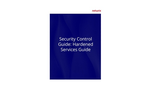 Guide de contrôle de la sécurité: Guide des services endurcis